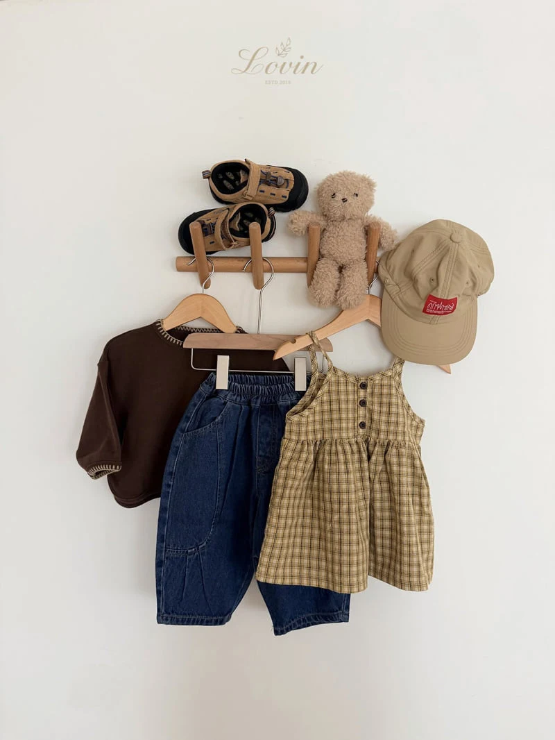 Lovin - Korean Baby Fashion - #onlinebabyboutique - Autumn Check One-piece - 8