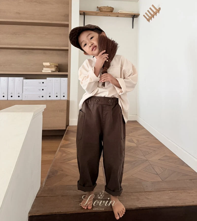 Lovin - Korean Baby Fashion - #onlinebabyboutique - Luca Button Pants - 9