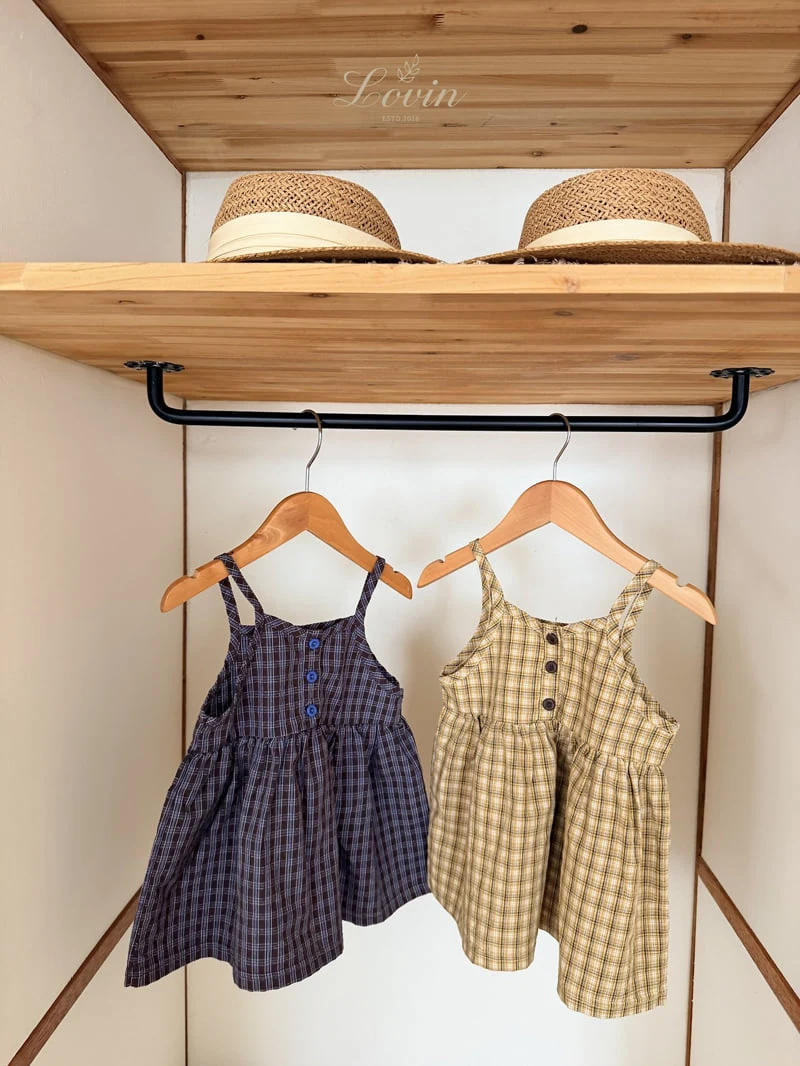 Lovin - Korean Baby Fashion - #onlinebabyshop - Autumn Check One-piece - 9