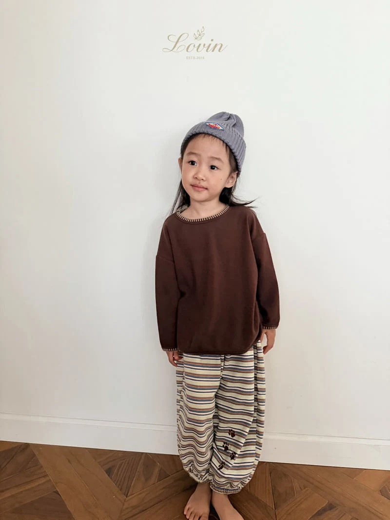 Lovin - Korean Baby Fashion - #onlinebabyshop - Stitch Tee - 5