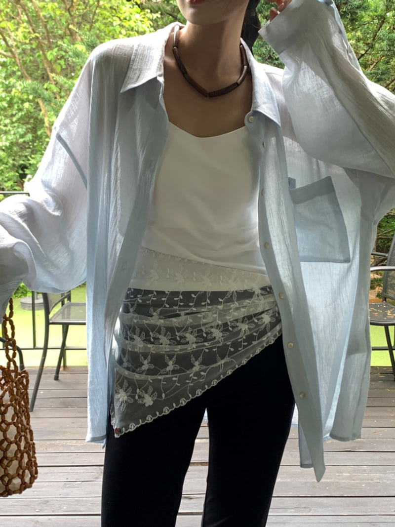 Lucy Salon - Korean Women Fashion - #momslook - Linen Button-Up Shirt - 11
