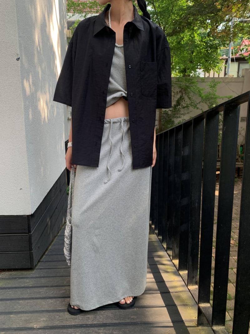 Lucy Salon - Korean Women Fashion - #momslook - Awesome Pocket Oversized Shirt - 2