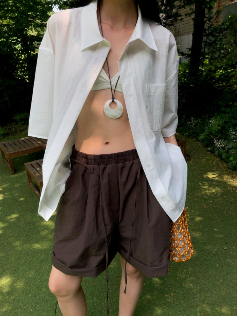 Lucy Salon - Korean Women Fashion - #momslook - Awesome Pocket Oversized Shirt - 8