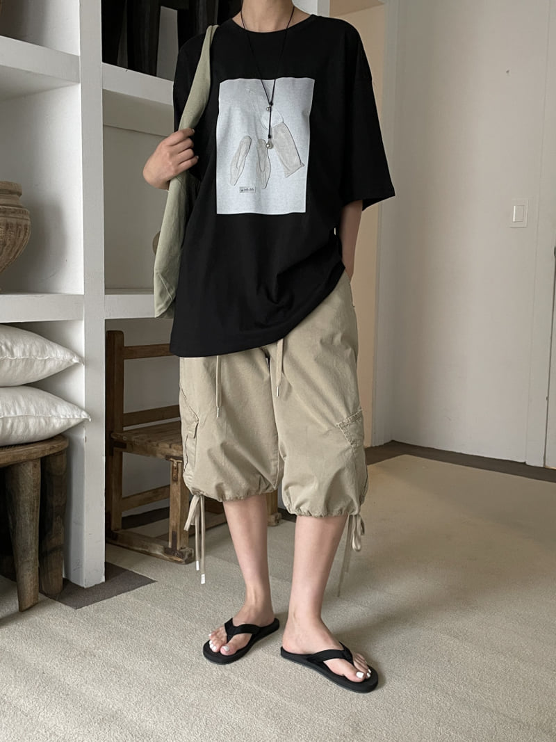 Lucy Salon - Korean Women Fashion - #momslook - Side Cargo Pants