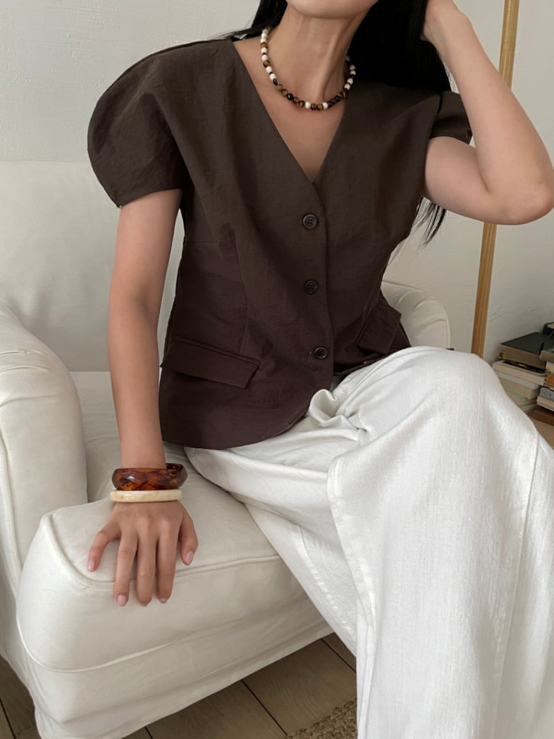 Lucy Salon - Korean Women Fashion - #momslook - Cover Blouse Jacket - 9