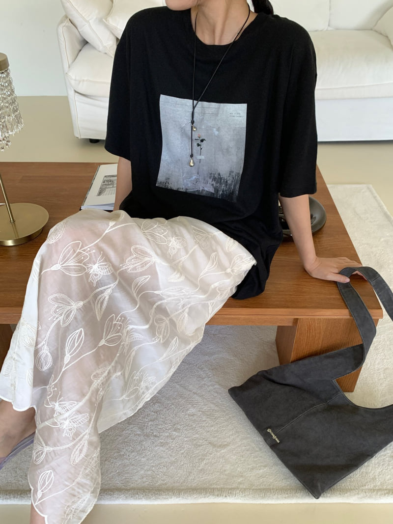Lucy Salon - Korean Women Fashion - #momslook - Today Tee - 8