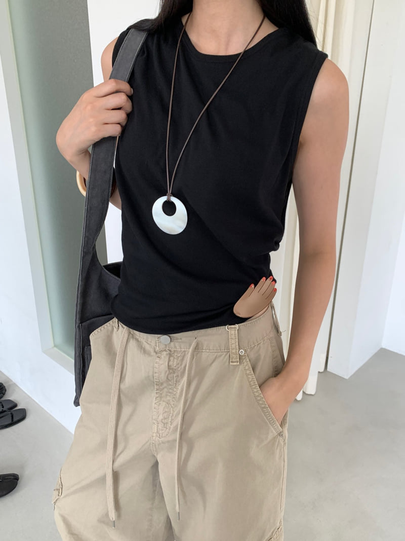 Lucy Salon - Korean Women Fashion - #momslook - Draped Sleeveless Top - 10