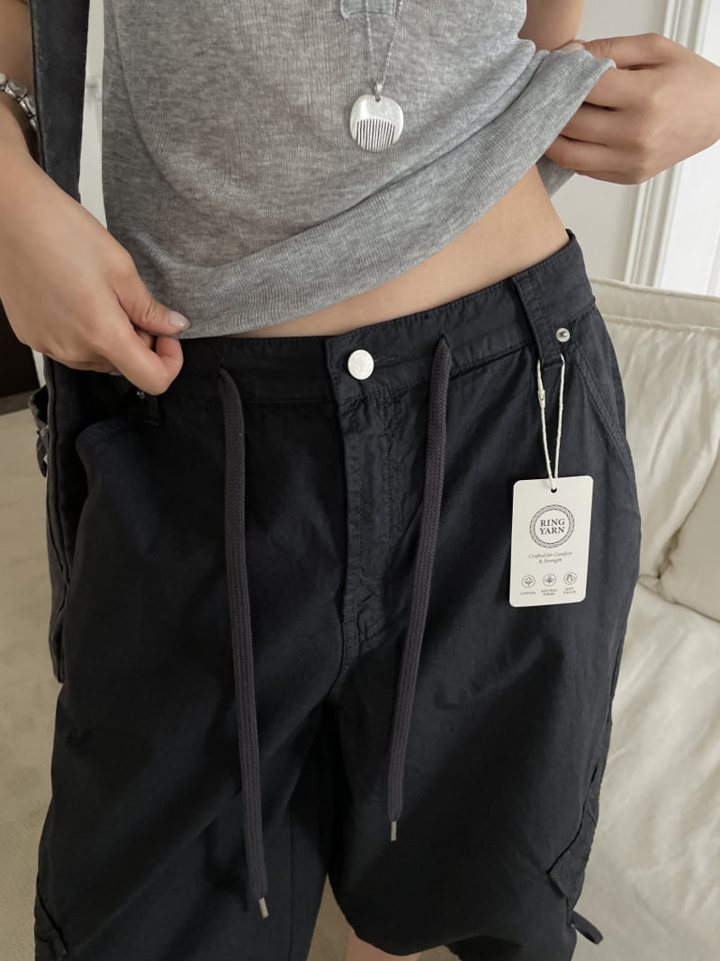 Lucy Salon - Korean Women Fashion - #romanticstyle - Side Cargo Pants - 7