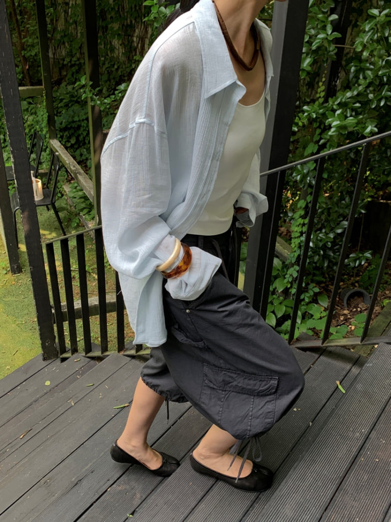 Lucy Salon - Korean Women Fashion - #womensfashion - Linen Button-Up Shirt - 10