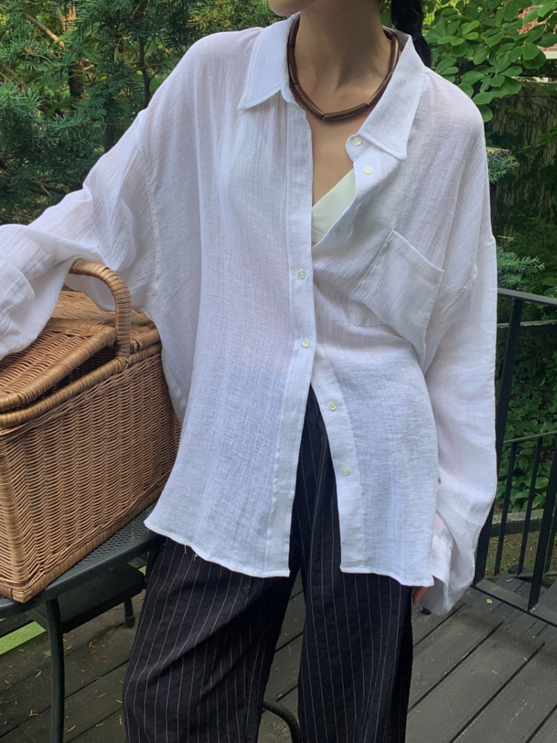 Lucy Salon - Korean Women Fashion - #womensfashion - Linen Button-Up Shirt - 6
