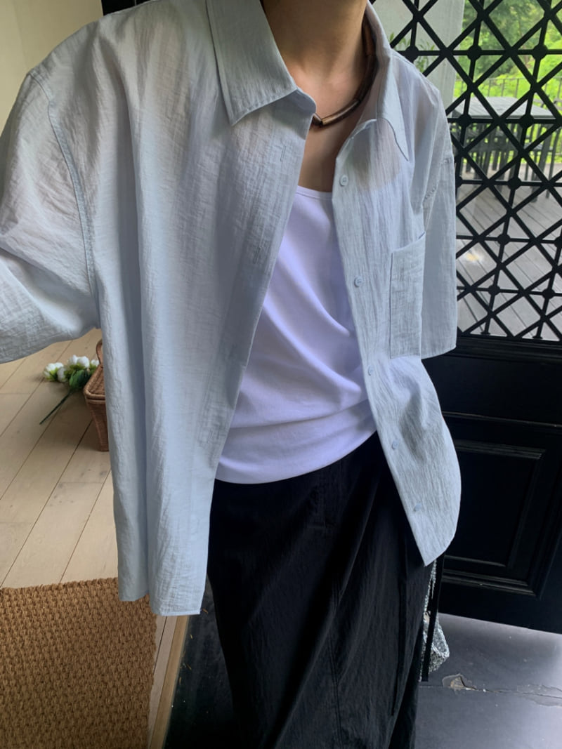 Lucy Salon - Korean Women Fashion - #womensfashion - Awesome Pocket Oversized Shirt - 5