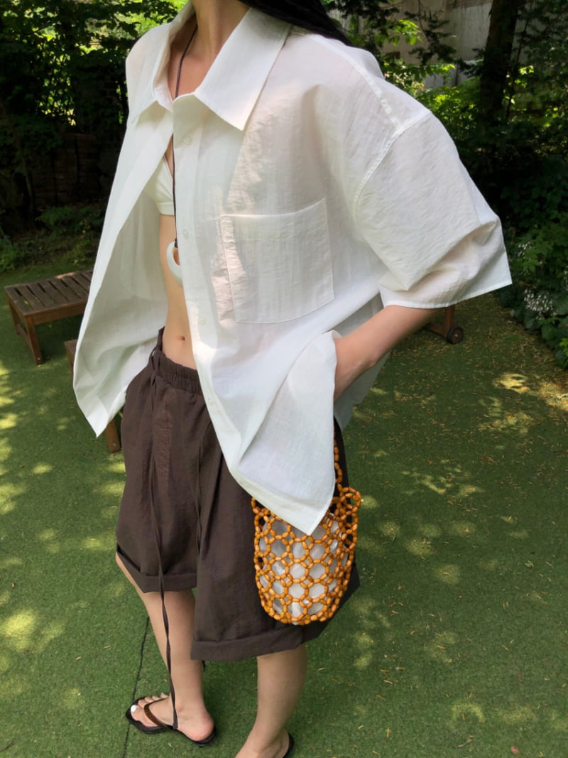 Lucy Salon - Korean Women Fashion - #womensfashion - Awesome Pocket Oversized Shirt - 9