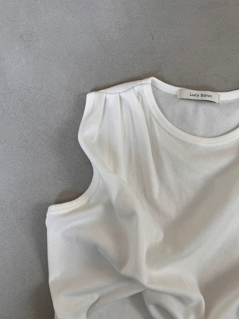 Lucy Salon - Korean Women Fashion - #womensfashion - Draped Sleeveless Top - 7