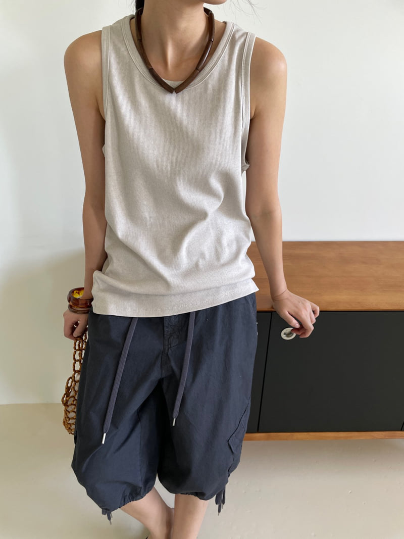 Lucy Salon - Korean Women Fashion - #womensfashion - Pigment-Dyed Sleeveless Top - 8