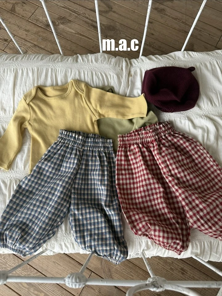 Mac - Korean Baby Fashion - #babyboutique - Check Aladdin Pants - 7