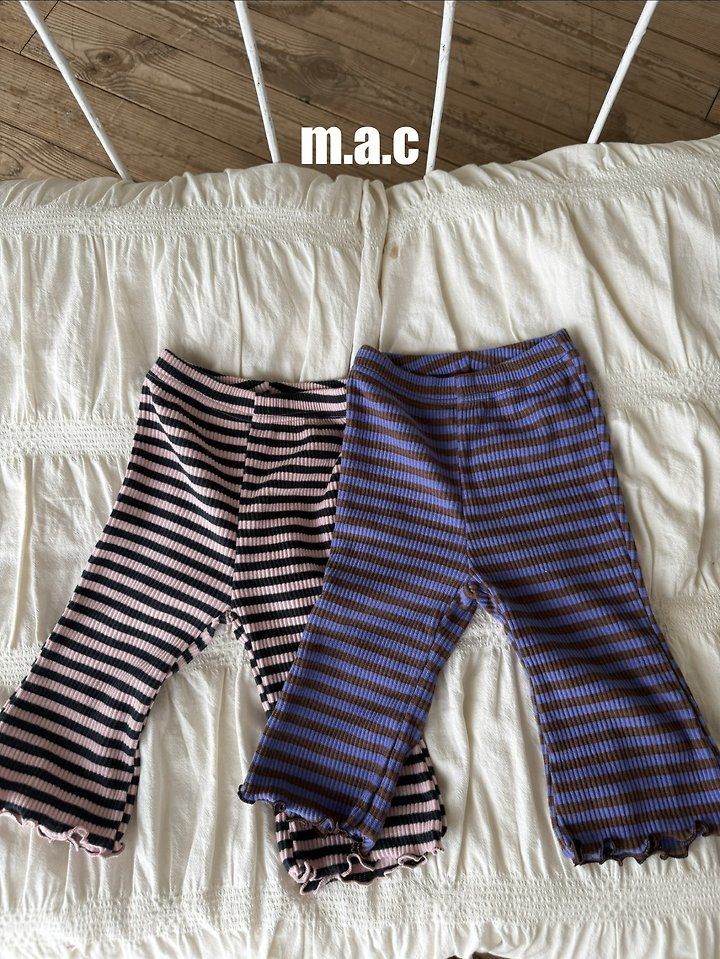 Mac - Korean Baby Fashion - #babyboutique - Striped Bootcut Pants
