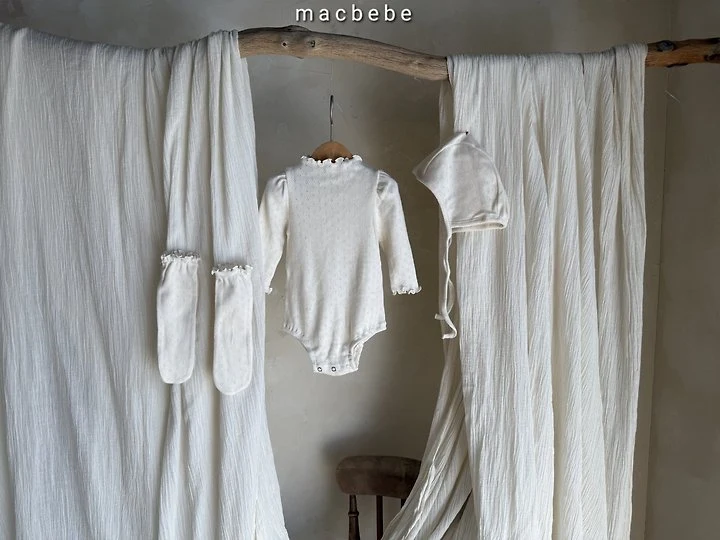 Mac - Korean Baby Fashion - #babyboutiqueclothing - Eyelet Set (set of 3) - 5