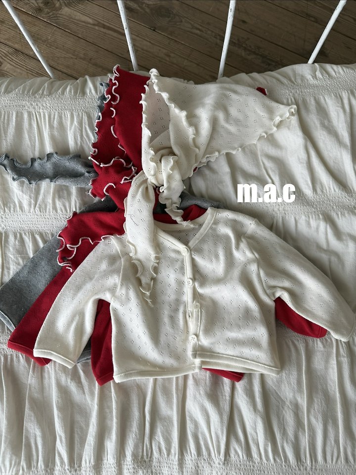Mac - Korean Baby Fashion - #babyboutiqueclothing - Eyelet Cardigan - 4