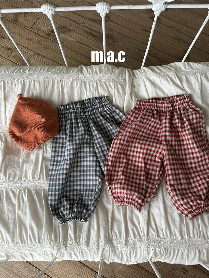 Mac - Korean Baby Fashion - #babyclothing - Check Aladdin Pants - 9