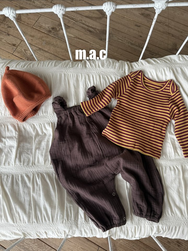 Mac - Korean Baby Fashion - #babyfashion - Autumn Yoru Tie Jumpsuit