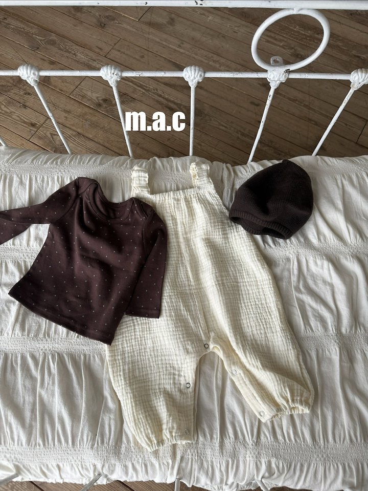 Mac - Korean Baby Fashion - #babyfever - Autumn Yoru Tie Jumpsuit - 2