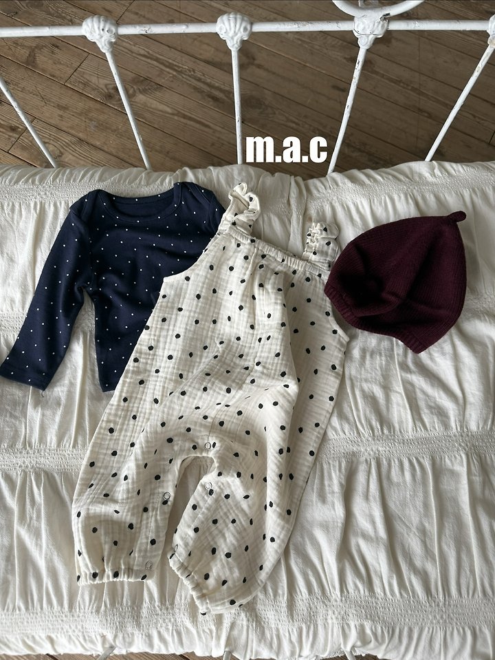Mac - Korean Baby Fashion - #babyfever - Autumn Yoru Tie Jumpsuit