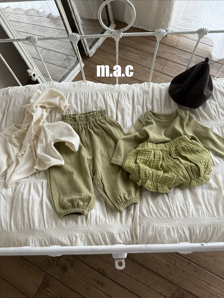 Mac - Korean Baby Fashion - #babylifestyle - Green Pea Bloomers - 11