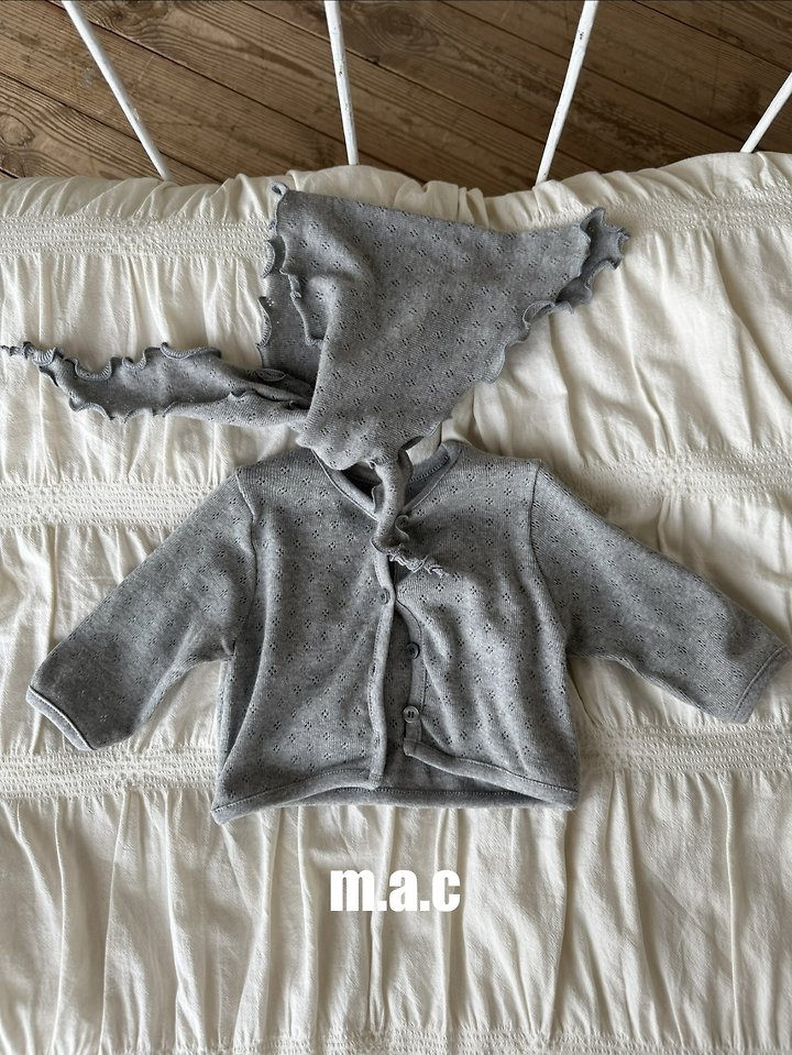 Mac - Korean Baby Fashion - #babylifestyle - Eyelet Cardigan - 8