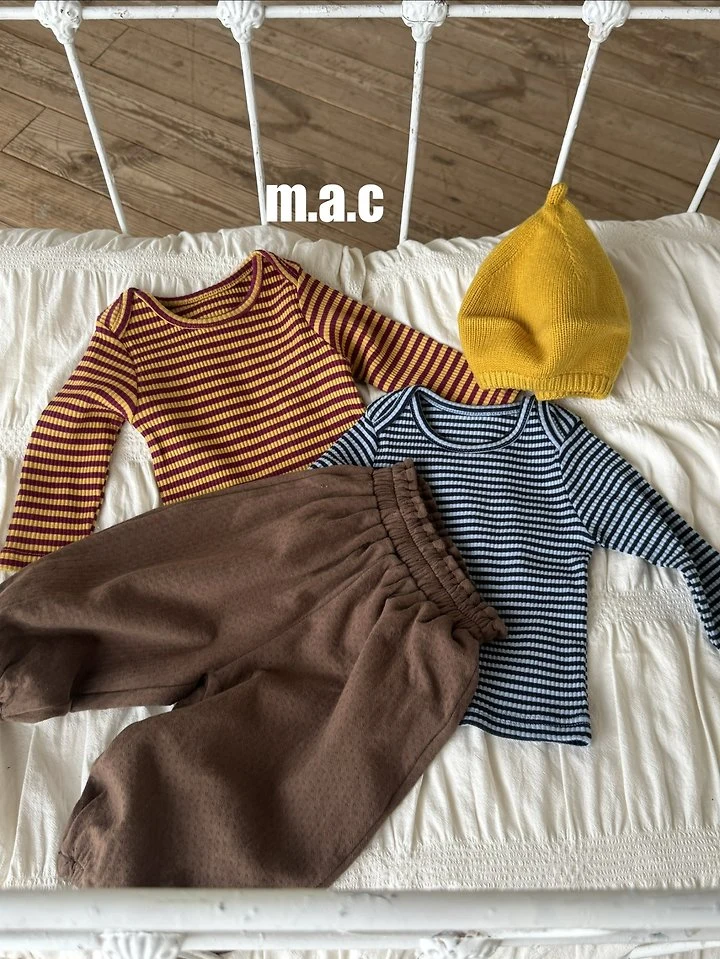 Mac - Korean Baby Fashion - #babylifestyle - Striped Tee - 12