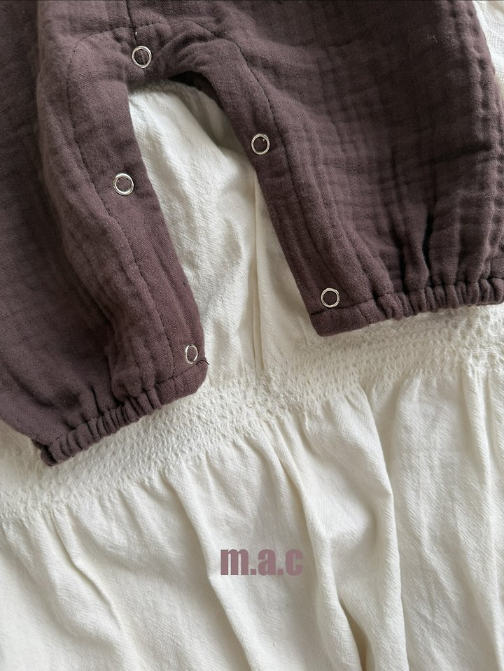 Mac - Korean Baby Fashion - #babyoninstagram - Autumn Yoru Tie Jumpsuit - 5