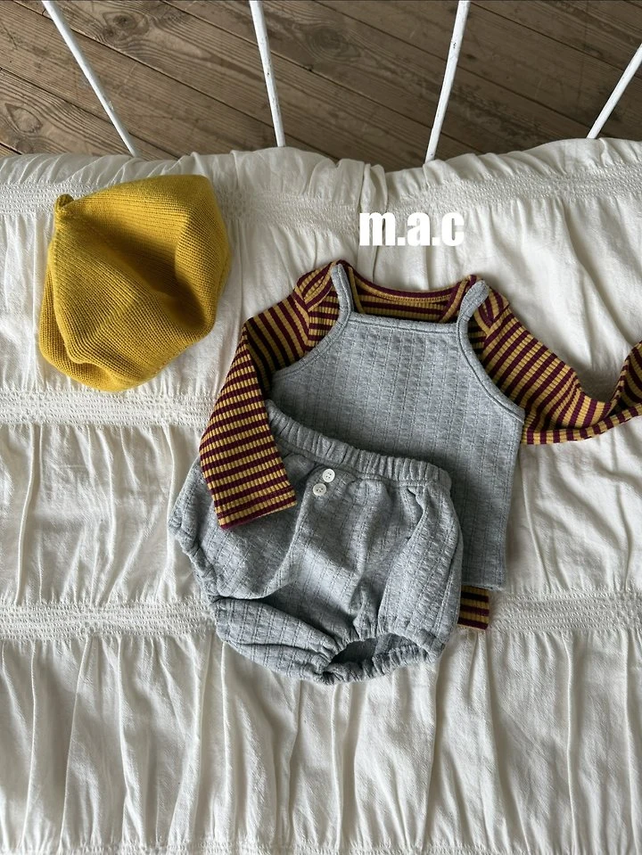 Mac - Korean Baby Fashion - #babyoninstagram - Layered Set (Sleeveless Top + Bloomers) - 12