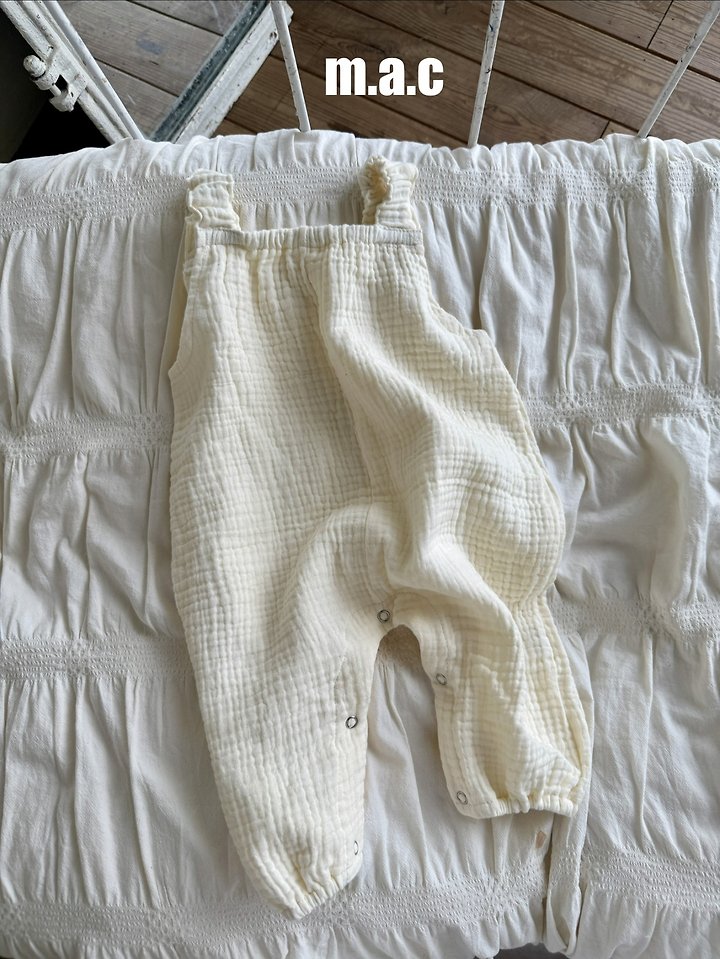 Mac - Korean Baby Fashion - #babyootd - Autumn Yoru Tie Jumpsuit - 6