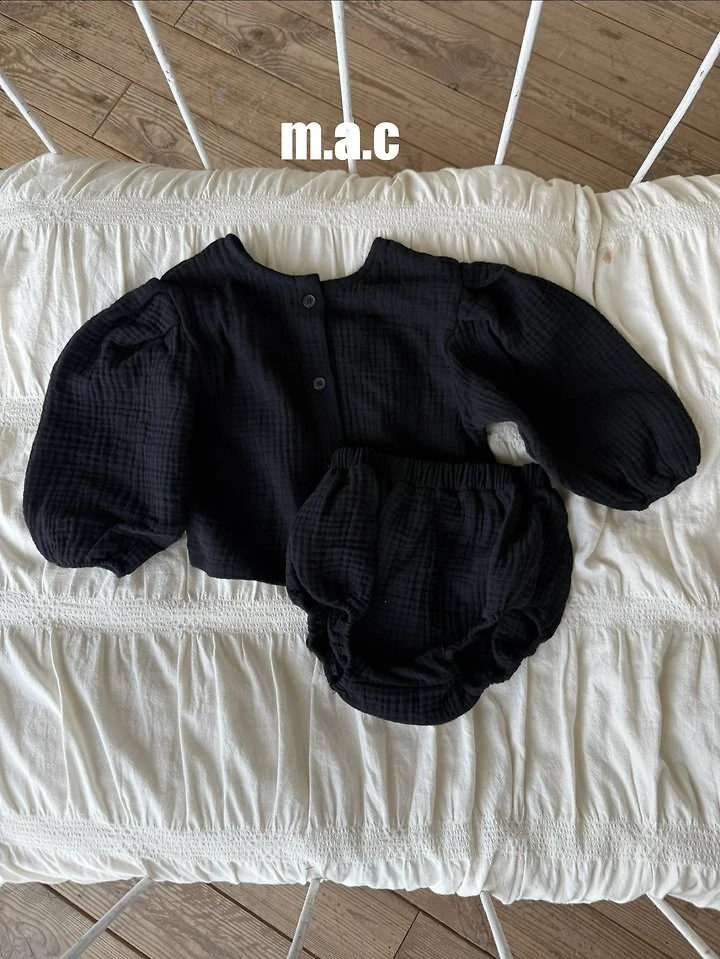 Mac - Korean Baby Fashion - #babyoninstagram - Yoru Top Bottom Set - 4