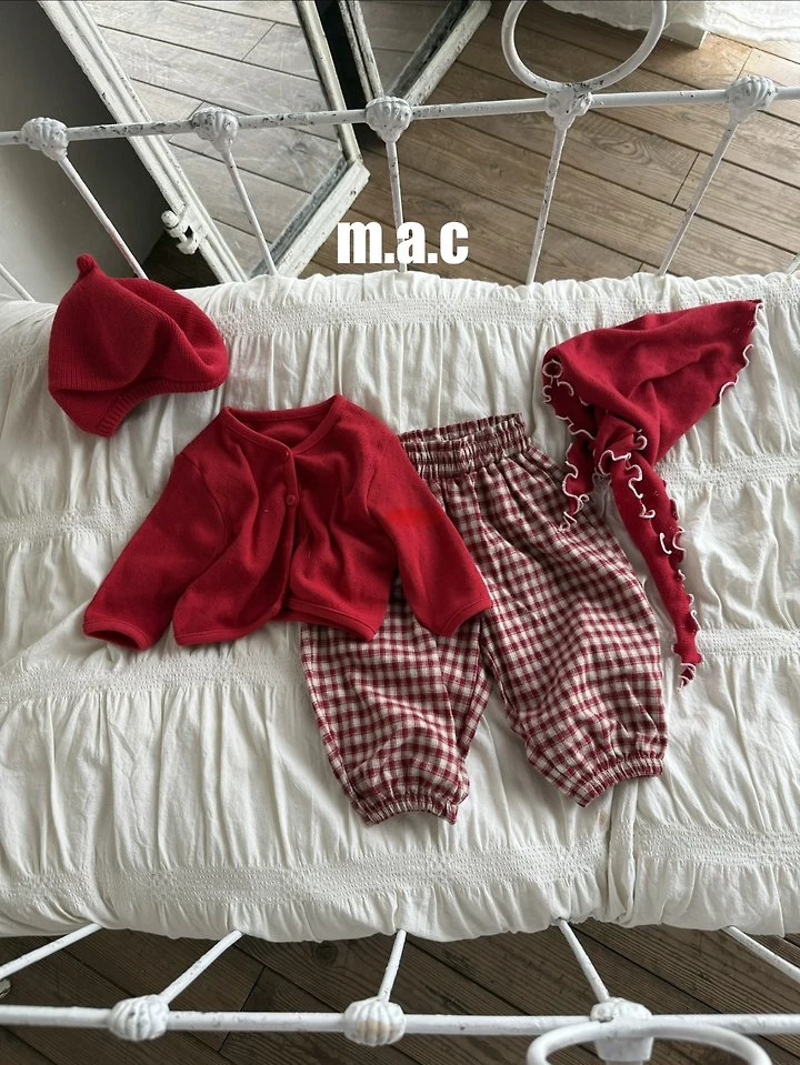 Mac - Korean Baby Fashion - #babyoutfit - Check Aladdin Pants - 2