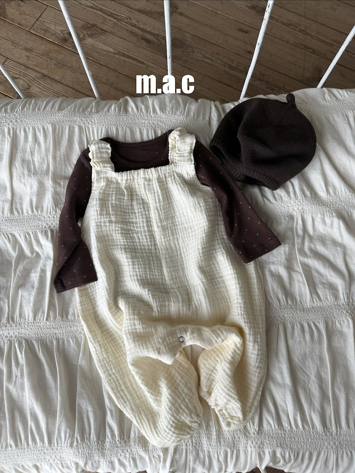 Mac - Korean Baby Fashion - #babywear - Autumn Yoru Tie Jumpsuit - 9