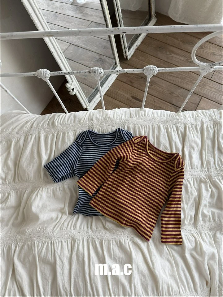 Mac - Korean Baby Fashion - #babywear - Striped Tee - 2