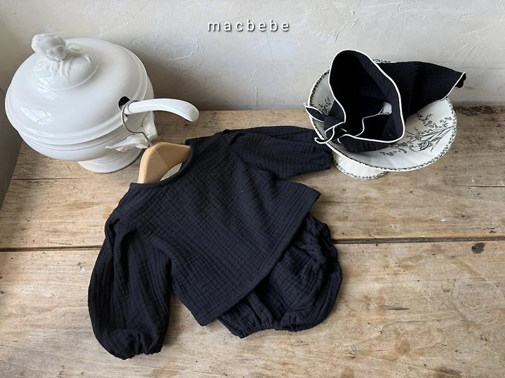 Mac - Korean Baby Fashion - #onlinebabyboutique - Yoru Top Bottom Set - 8