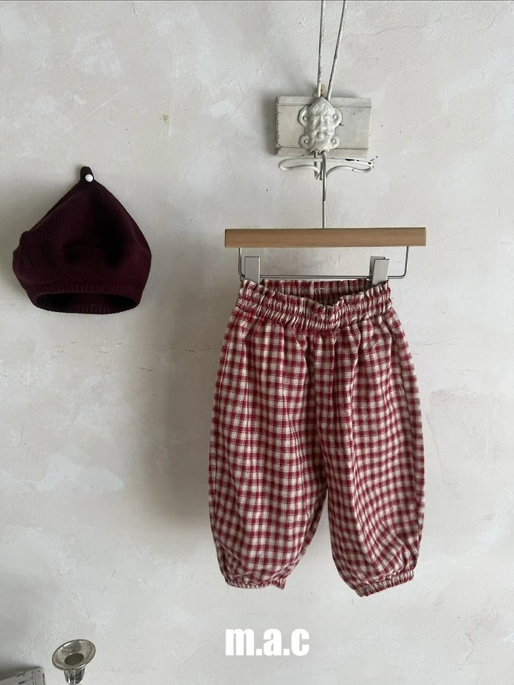 Mac - Korean Baby Fashion - #babywear - Check Aladdin Pants - 4