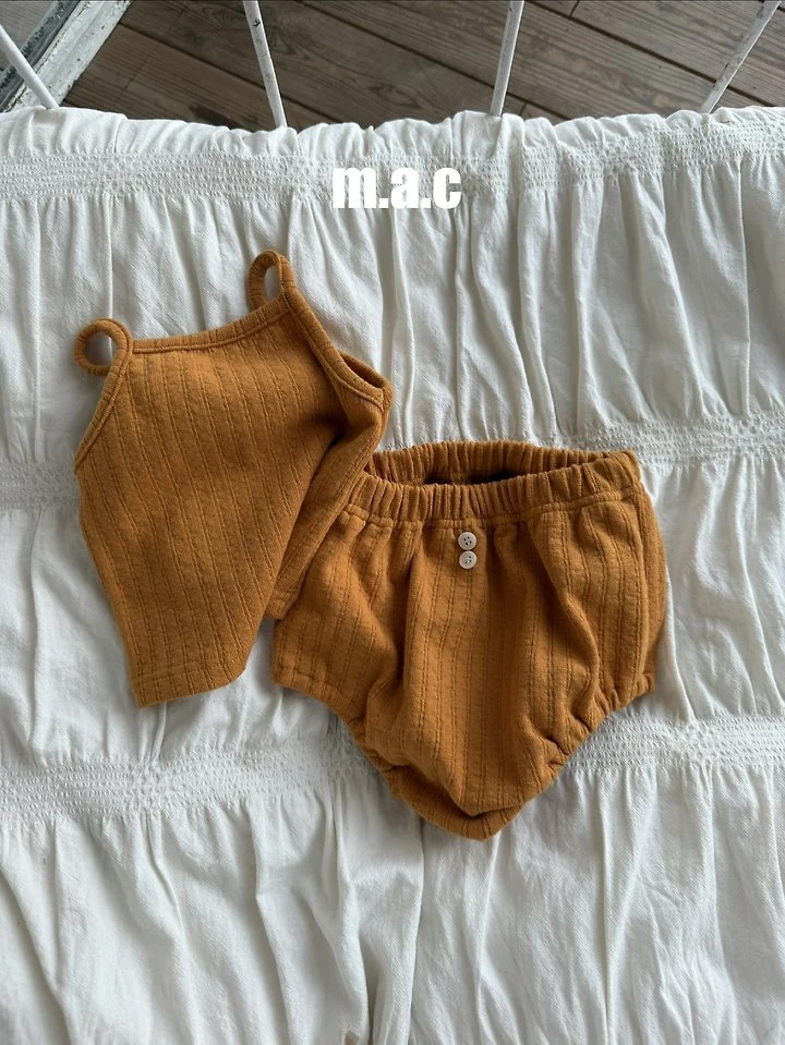 Mac - Korean Baby Fashion - #onlinebabyboutique - Layered Set (Sleeveless Top + Bloomers) - 2