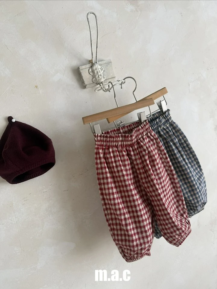 Mac - Korean Baby Fashion - #smilingbaby - Check Aladdin Pants - 6