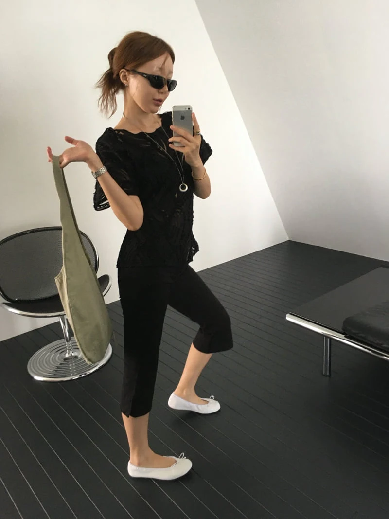 Made - Korean Women Fashion - #momslook - Wave Neck Blouse - 9