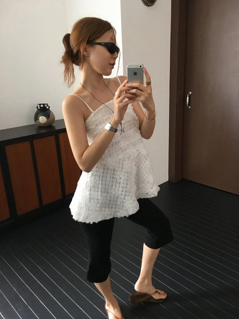Made - Korean Women Fashion - #thelittlethings - Sand Flower Blouse - 3