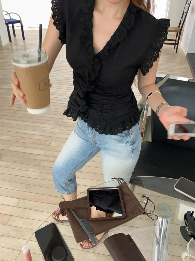 Made - Korean Women Fashion - #womensfashion - Fly Shirring Blouse - 9