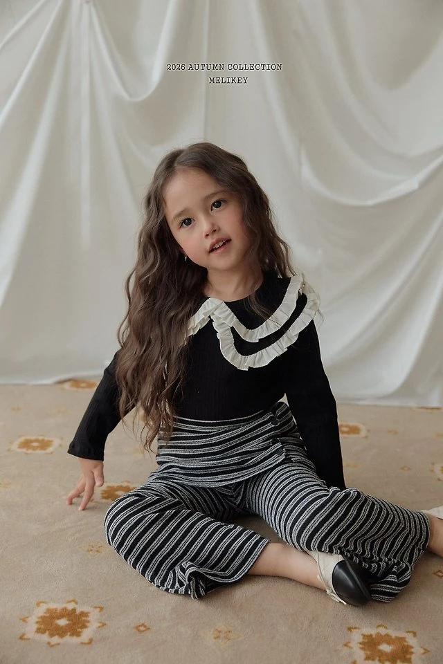 Melikey - Korean Children Fashion - #Kfashion4kids - Double Collar Tee - 3