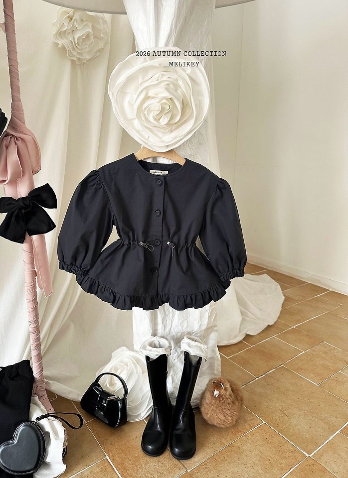 Melikey - Korean Children Fashion - #Kfashion4kids - Momo Frill Trench Coat - 10