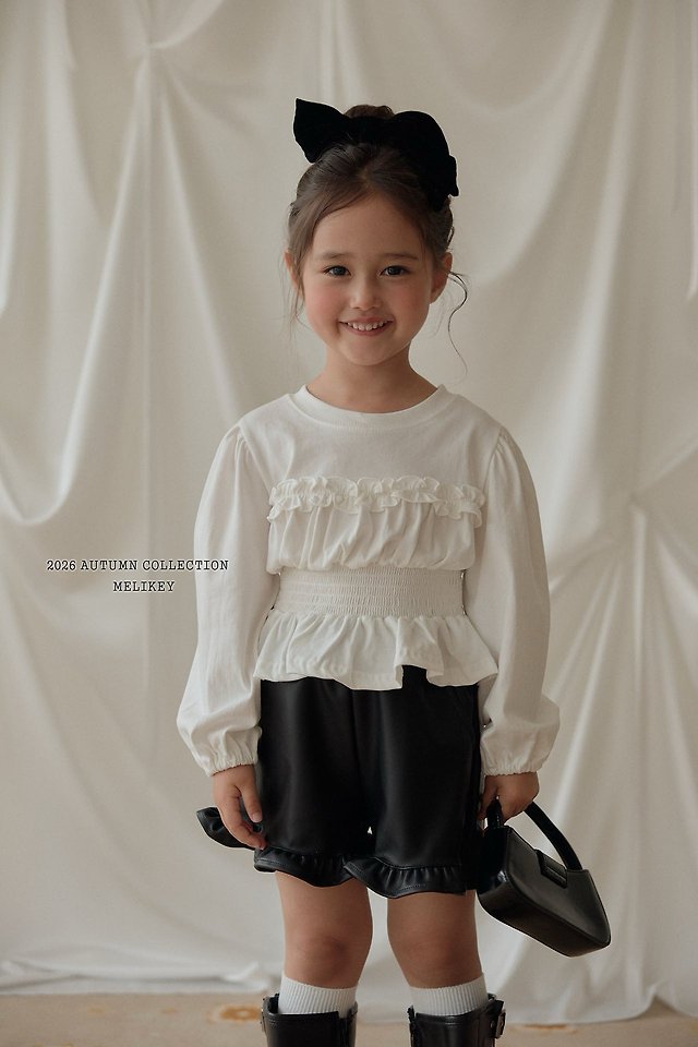Melikey - Korean Children Fashion - #Kfashion4kids - Smocked Frill Tee - 9