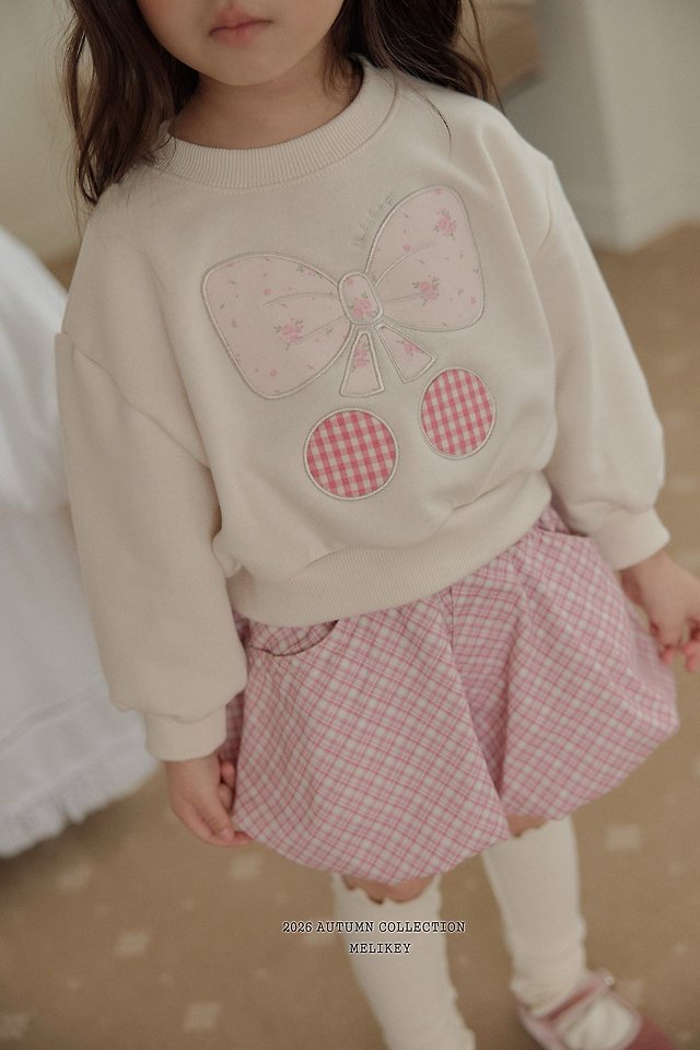 Melikey - Korean Children Fashion - #Kfashion4kids - Ribbon Cherry Sweatshirt - 11