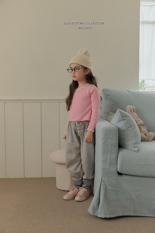 Melikey - Korean Children Fashion - #Kfashion4kids - Button Jogger Pants - 6