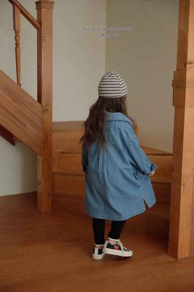 Melikey - Korean Children Fashion - #childofig - Denim Shirt One-piece - 9