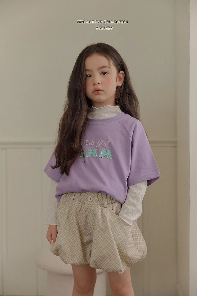 Melikey - Korean Children Fashion - #childofig - Lucky Ribbon Tee - 4